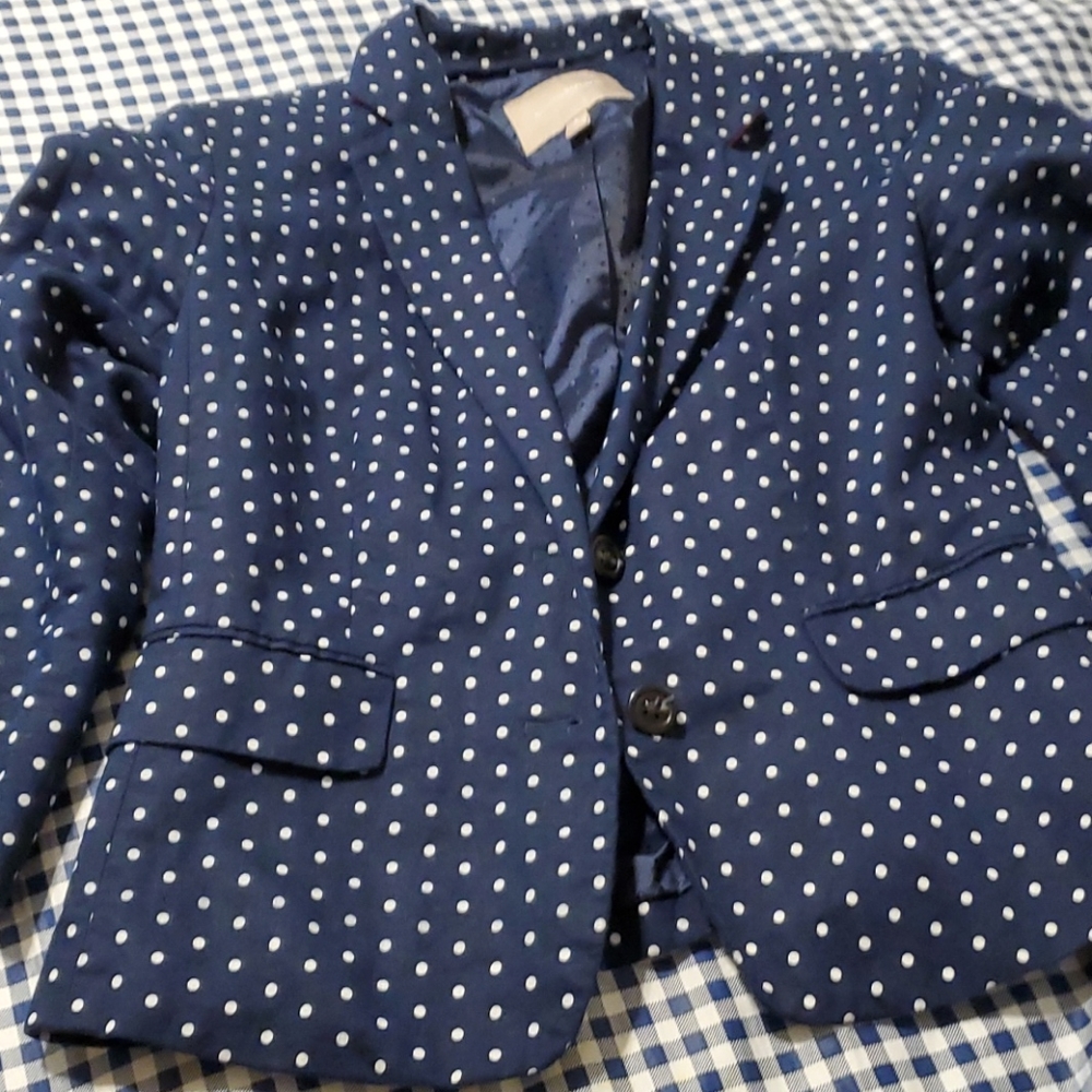 Polkadot Blazer Navy